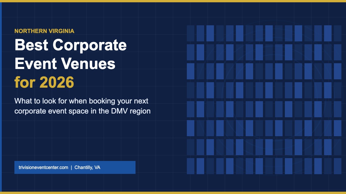 Corporate event venue guide for Northern Virginia showing best event spaces in 2026