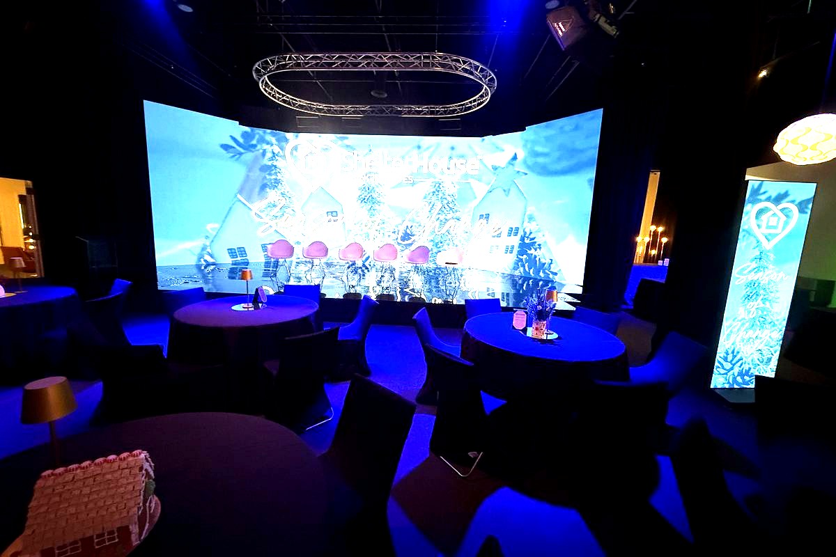 an elegant event venue setup for a ShelterHouse
